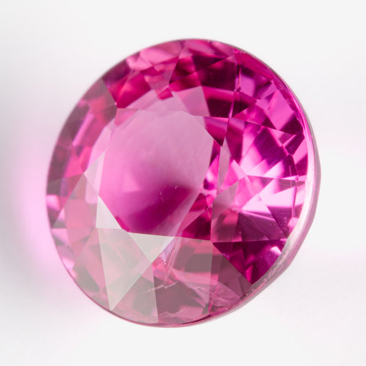 6mm Round Pink Sapphire - Certificated (SAPR013)