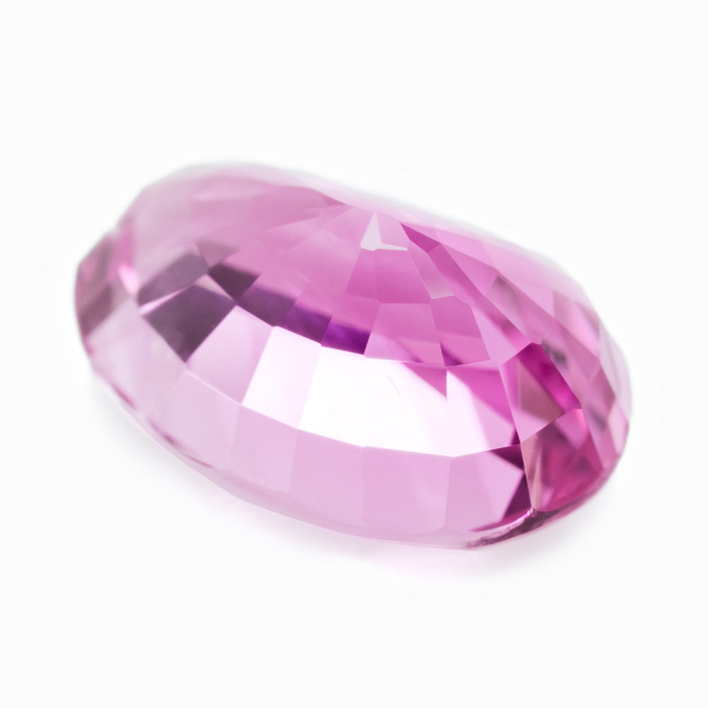 9.9x6.9mm Madagascan Pink Oval Sapphire Certificated (SAPV006)