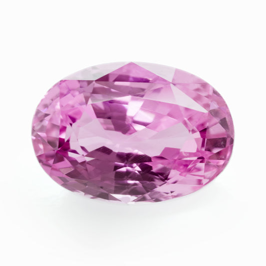 9.9x6.9mm Madagascan Pink Oval Sapphire Certificated (SAPV006)