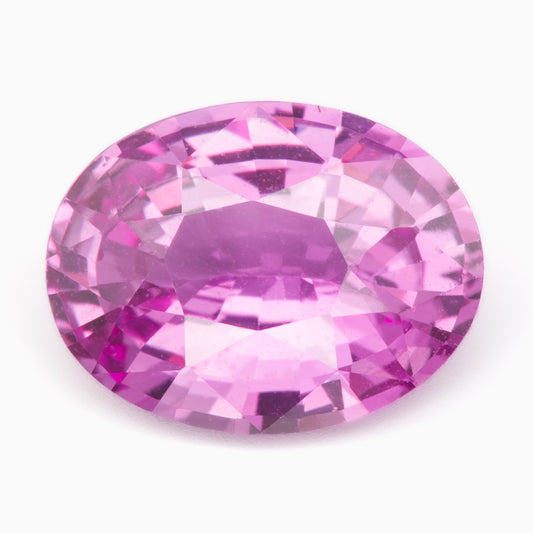 8.38x6.47mm Madagascan Pink Oval Sapphire Certificated (SAPV008)