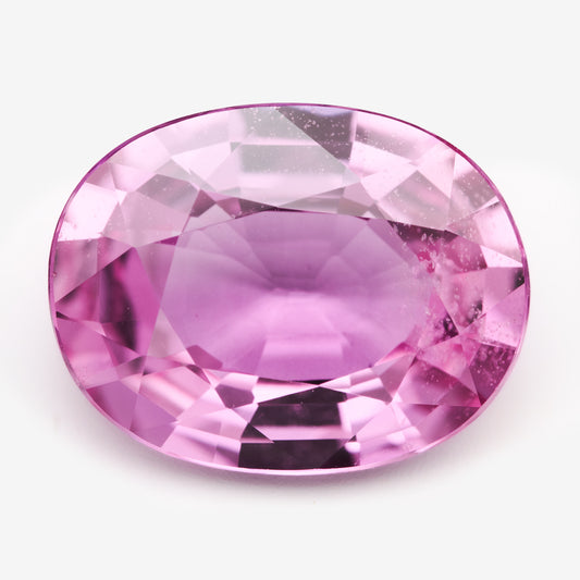 8.84x6.82mm Madagascan Pink Oval Sapphire - Certificated (SAPV012)