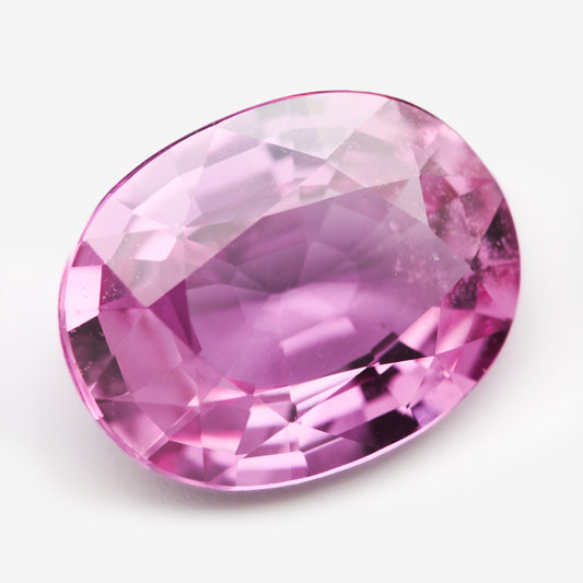 8.84x6.82mm Madagascan Pink Oval Sapphire - Certificated (SAPV012)