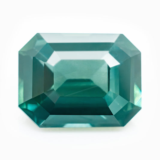 8.73x6.72mm Octagonal Teal Sapphire Certificated (SATE97)