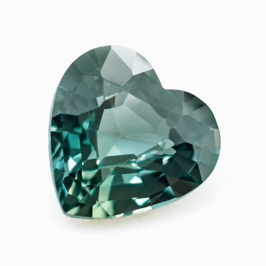 5.38x5.48mm Heart No Heat Teal Sapphire Certificated (SATH002)