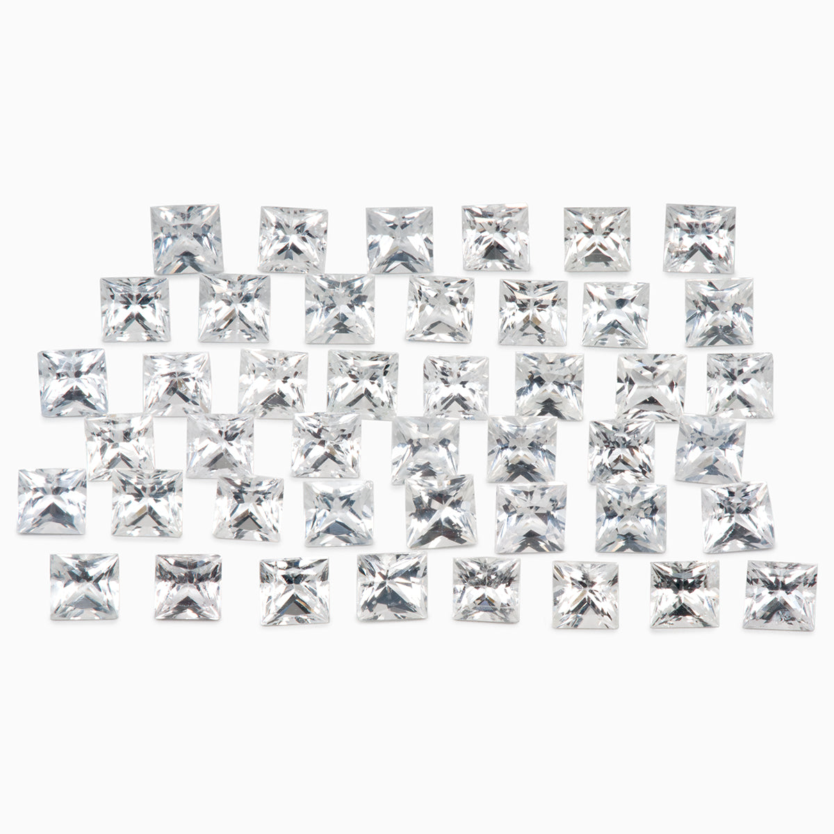 2mm Princess-Cut White Sapphire (SAWQP20T)