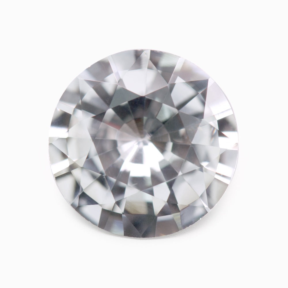 9mm Round White Sapphire (SAWR90)