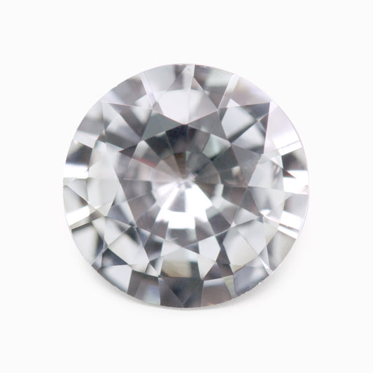 9mm Round White Sapphire (SAWR90)
