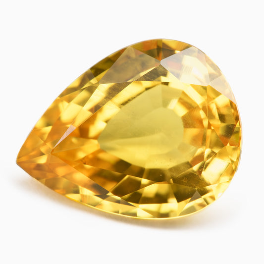 10.15x7.94mm Pear-Shape Yellow Sapphire (SAYPS108)