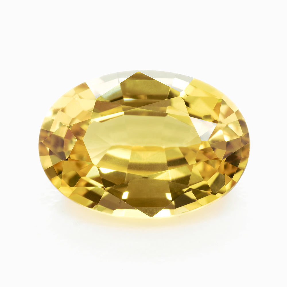 7x5mm Oval Yellow Sapphire Certificated 1.01ct (SAYV007)