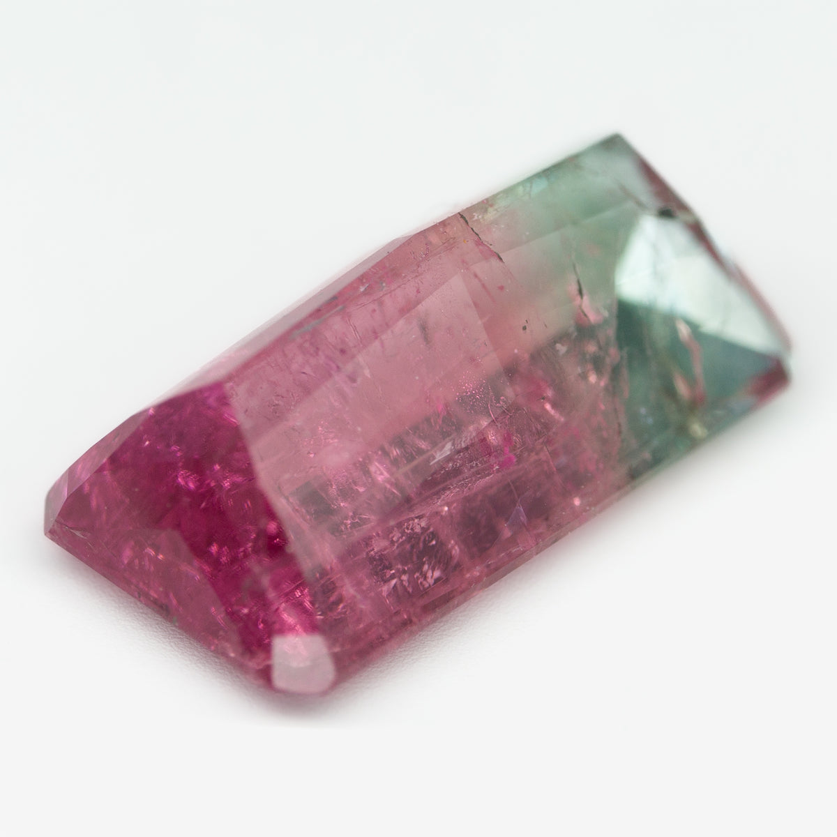 10x7.85mm Octagonal Bi-Coloured Tourmaline (TOBE005)