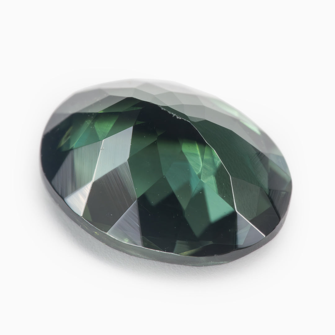 8.73x6.88mm Oval Green Tourmaline Certificated (TOGV007)