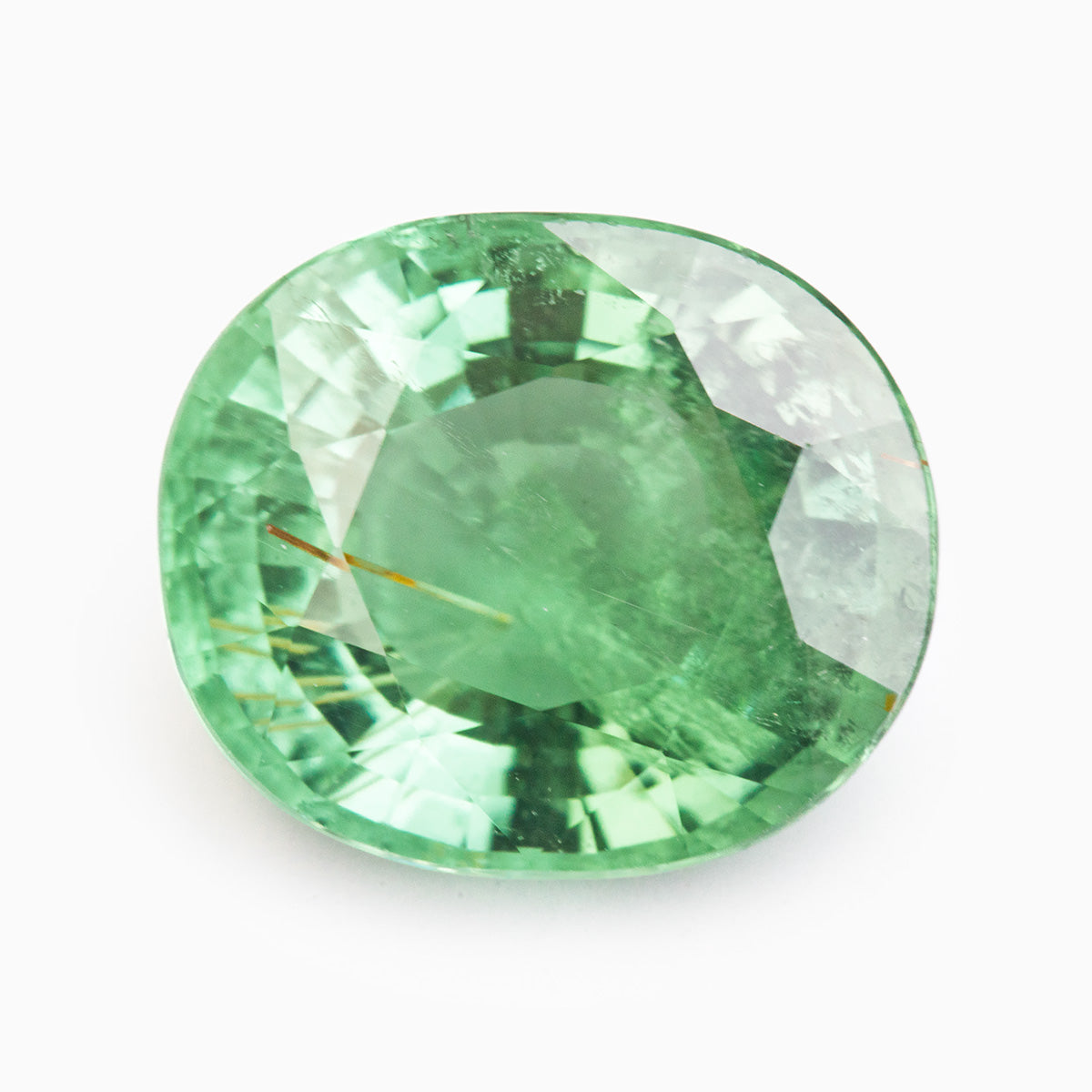 12x10mm Oval Green Tourmaline (TOGV1210A)