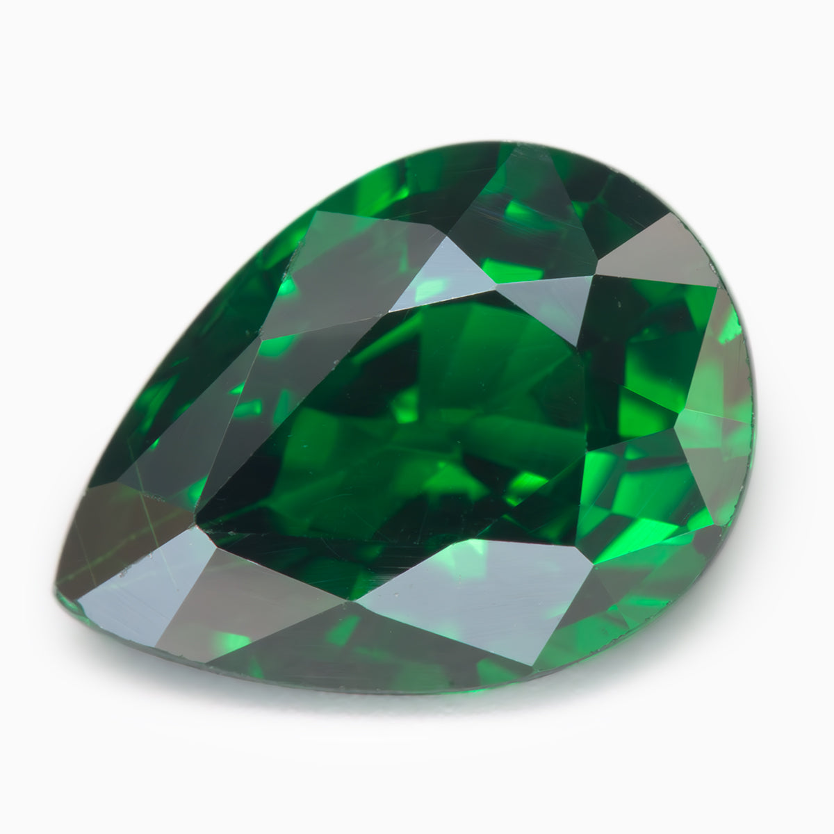 6.95x5.03mm Pear-Shape Tsavorite Garnets (TSP75T)
