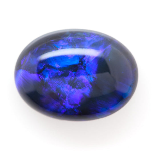 12.1x9.1mm Oval Black Opal (OPBV129)