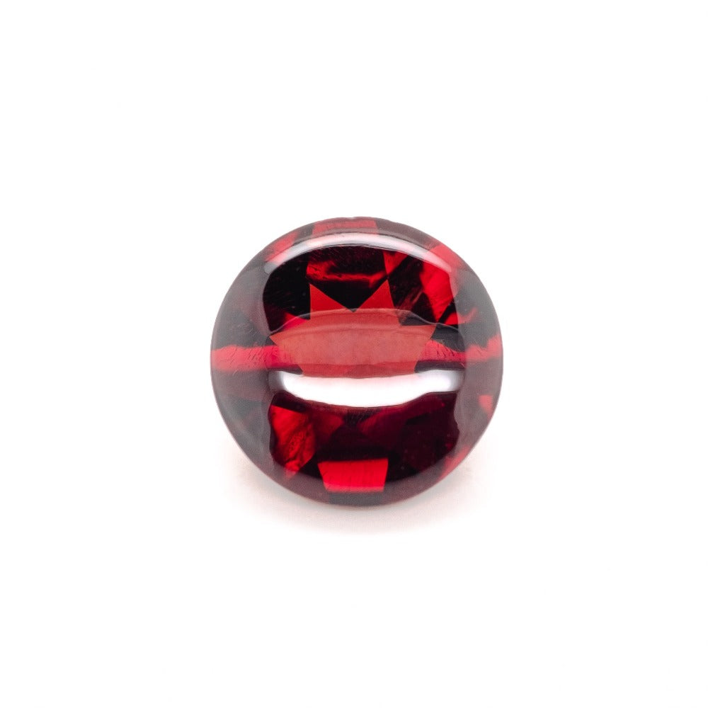 10mm Buff-top Round Garnet (GARBT10)