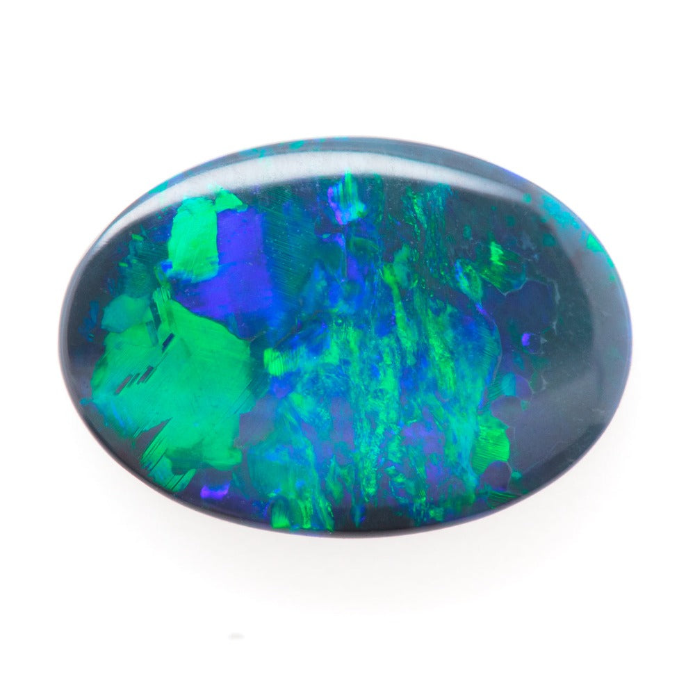 11.5x8.1mm Oval Black Opal (OPBV118)