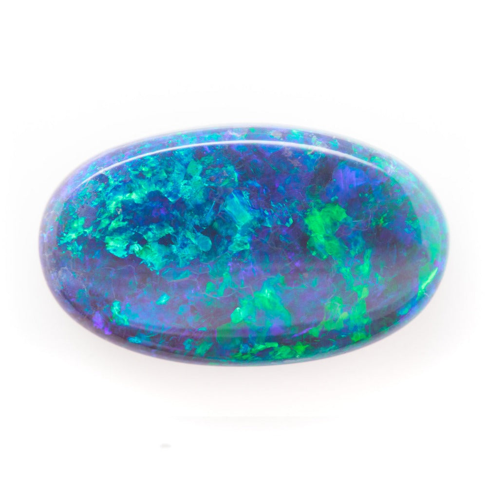 17.1x10.2mm Oval Black Opal (OPBV1710)