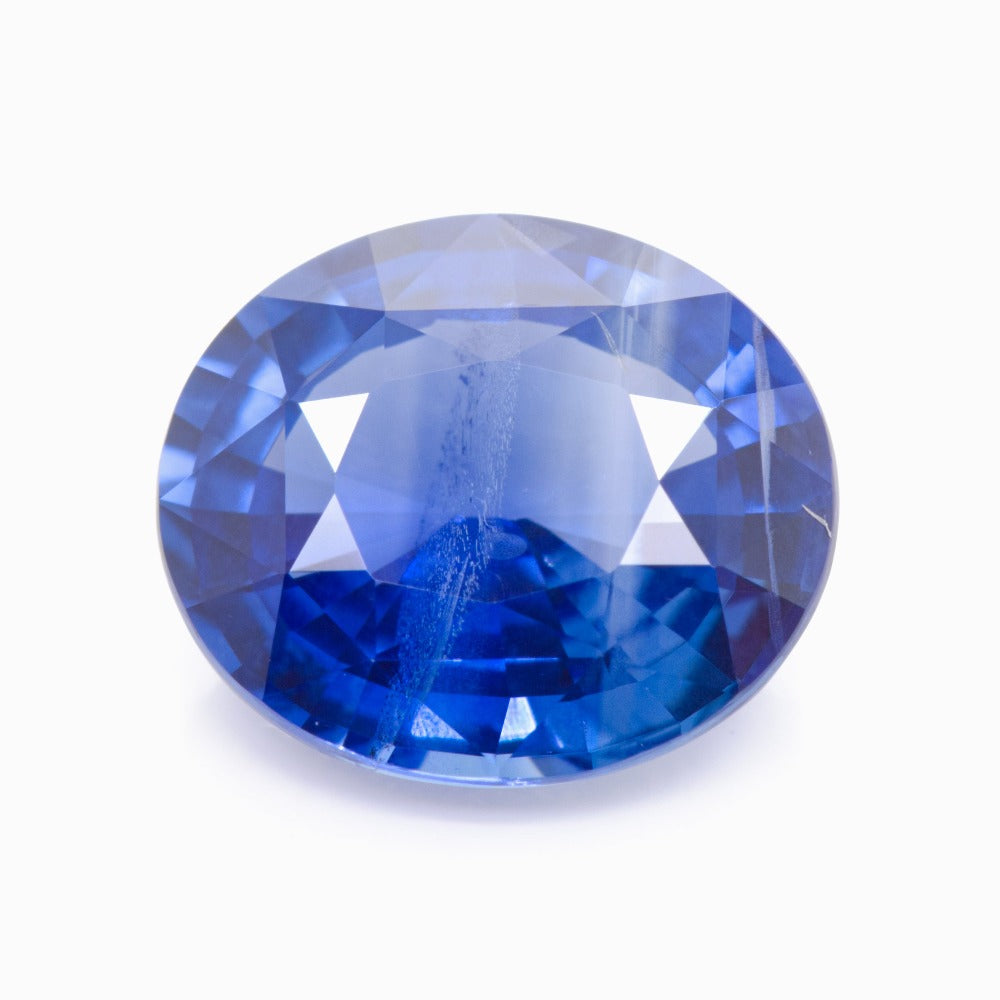 7.61x6.54mm Oval Unheated Sapphire Certificated (SAV158)