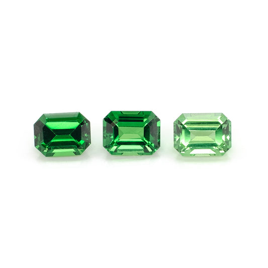 4x3mm Octagonal Tsavorite Garnet (TS135)