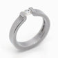 Niessing 'Open End' Tension Ring - 18ct Grey Gold - 0.25ct - G/Vs (AOY0293)