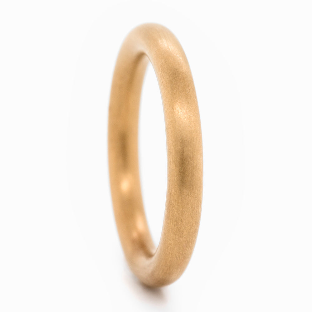 Niessing 3mm Round Shank Profile Ring - 18ct Yellow Gold Silk Matt (AOYNTR3Y-2)