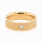 Niessing 5.5mm Diamond Rectangular Round Shank Profile Ring - 18ct Yellow Gold Silk Matt (AOYNTRR5.5Y-4)