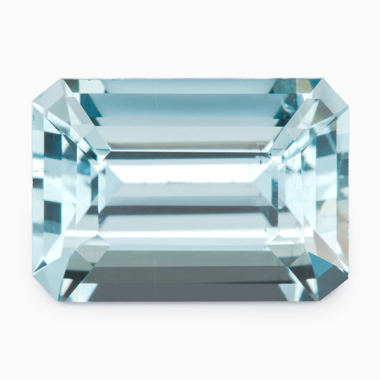 10.97x7.78mm Octagonal Madagascan Aqua - Certificated (AQE006)