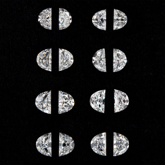 0.36ct to 0.48ct - Half-Moon Diamonds (DIHM001)