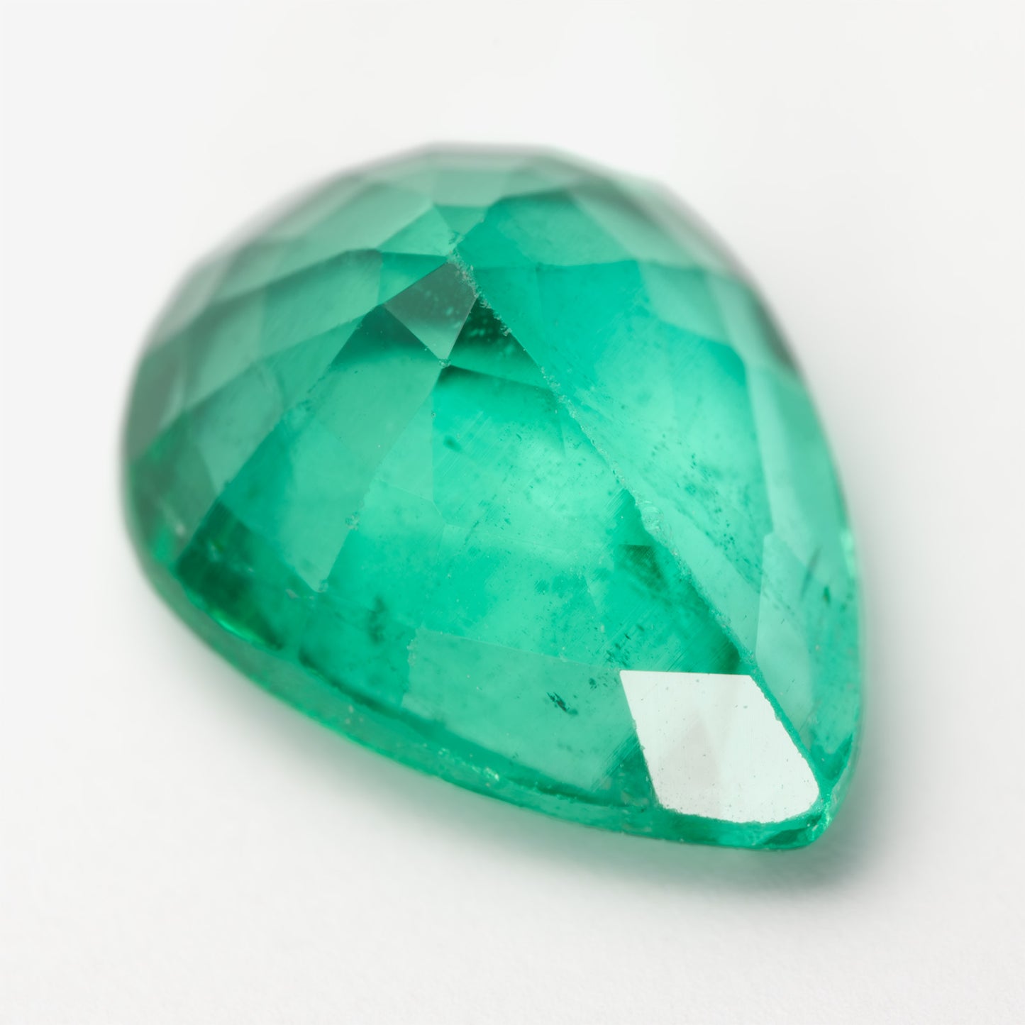 8.09x5.96mm Pear-Shape Emerald - Certificated (EMP012)