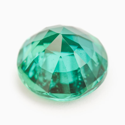 5.07x3.39mm Round Zambian Emerald - Certificated (EMR014)