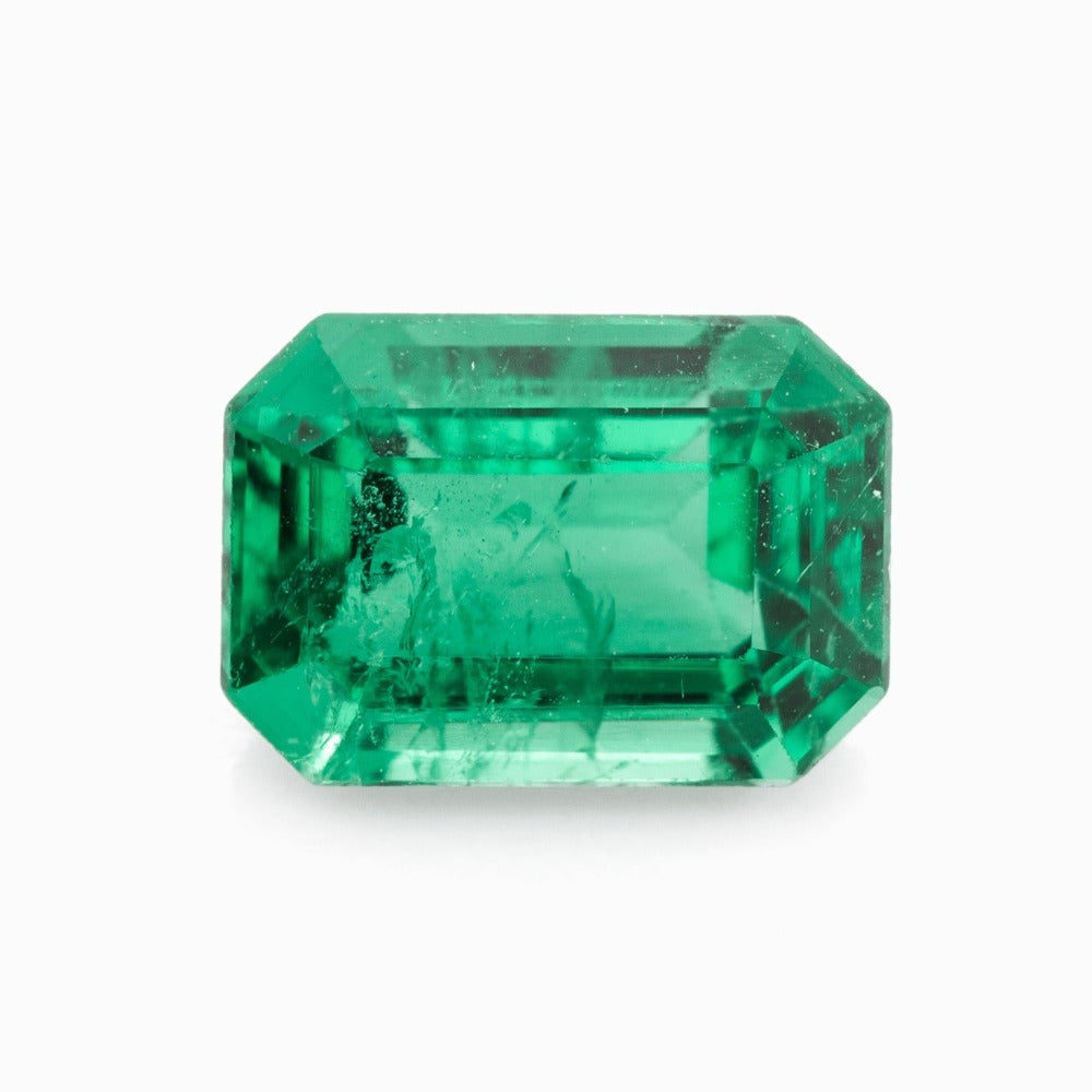 6.82x4.81mm Octagonal Zambian Emerald - Certificated (EME018)
