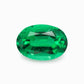 6.98x4.96mm Oval Zambian Emerald - Certificated (EMV121)