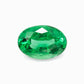 6.85x4.82mm Oval Zambian Emerald - Certificated (EMV126)