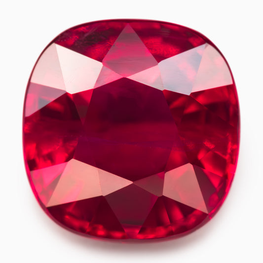 6.56x6.36mm Cushion Ruby - Certificated (RUCU007)