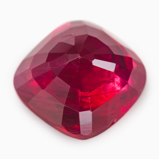 5.50x5.46mm Cushion Burmese Ruby - Certificated (RUCU55B)