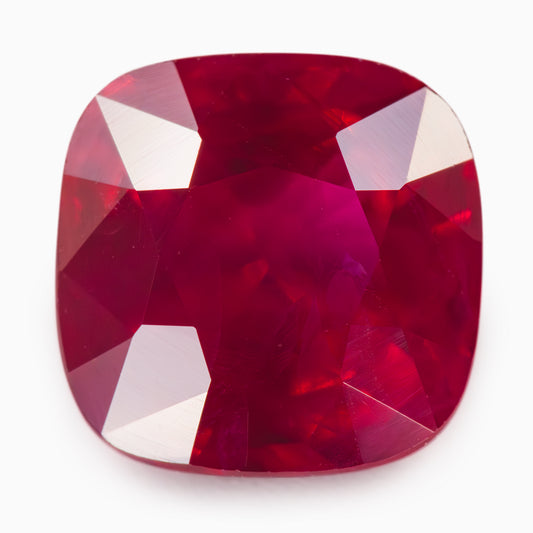 5.50x5.46mm Cushion Burmese Ruby - Certificated (RUCU55B)