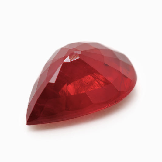 6.91x5.05mm Pear-Shaped Burmese Certificated Ruby (RUP003)