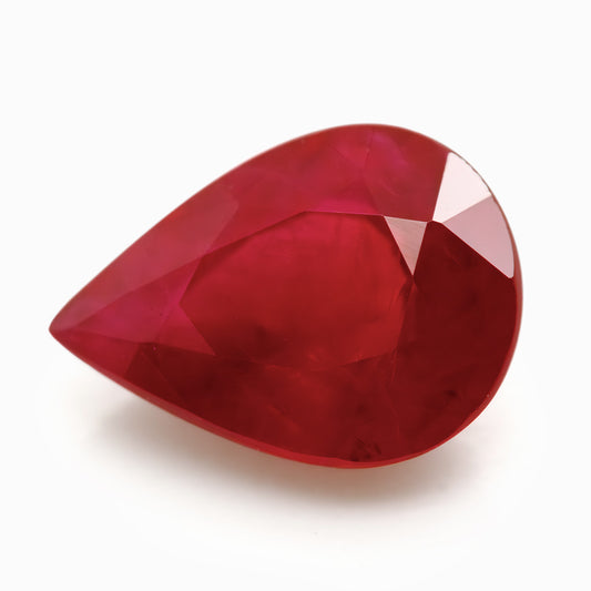 6.91x5.05mm Pear-Shaped Burmese Certificated Ruby (RUP003)