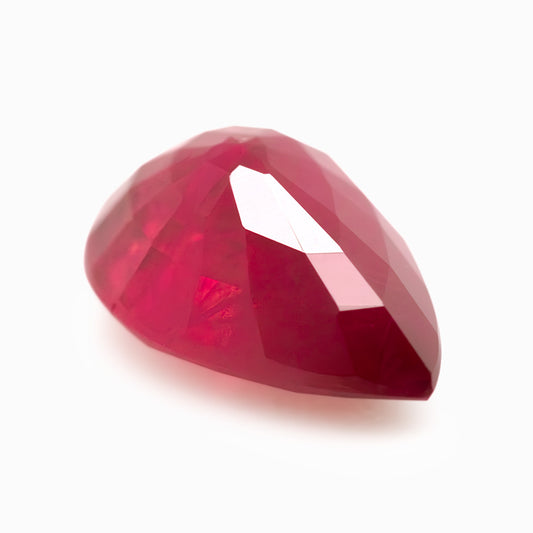 7.05x4.83mm Pear-Shaped Burmese Certificated Ruby (RUP004)