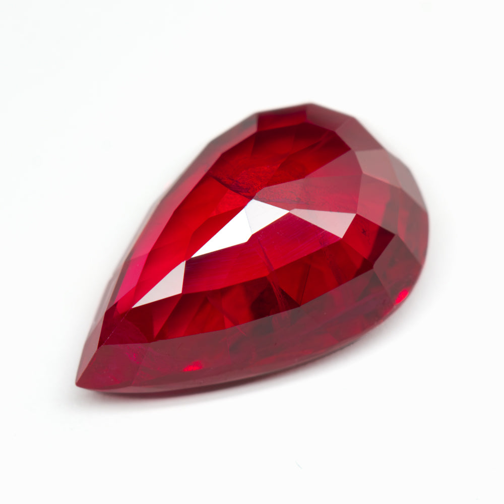8.88x5.84mm Pear-Shaped Ruby - Certificated (RUP89W)