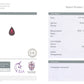 8.88x5.84mm Pear-Shaped Ruby - Certificated (RUP89W)