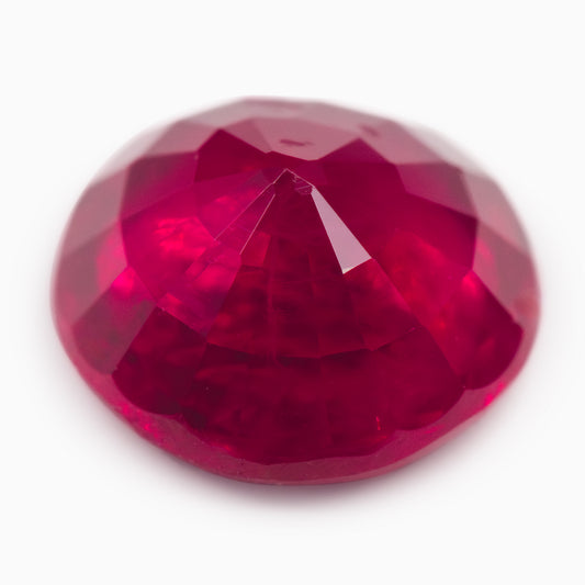 6.10-6.08mm Round Burmese Ruby - Certificated (RUR008)