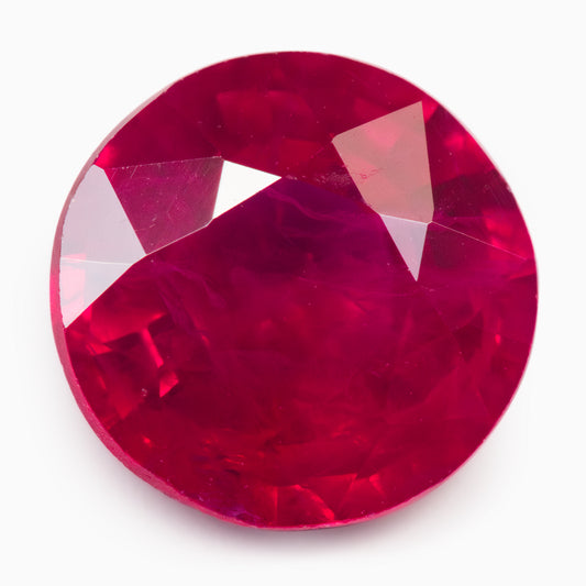 6.10-6.08mm Round Burmese Ruby - Certificated (RUR008)