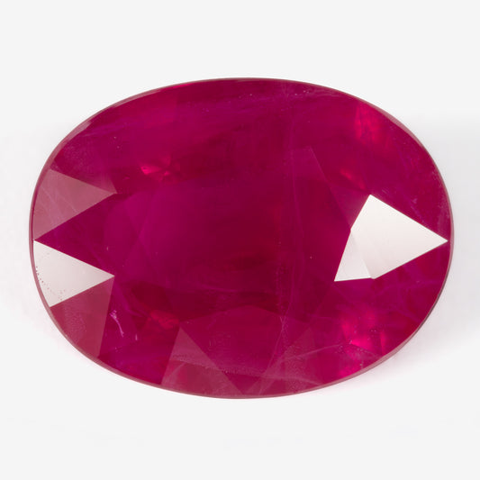 8.14x6.21mm Oval Ruby - Certificated (RUV119)