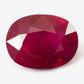 8.45x6.43mm Oval Ruby - Certificated (RUV121)
