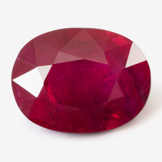 8.45x6.43mm Oval Ruby - Certificated (RUV121)