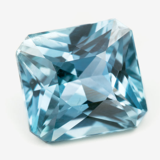 6.83x6.30mm Octagonal Radiant Ceylon Sapphire - Certificated (SACE016)