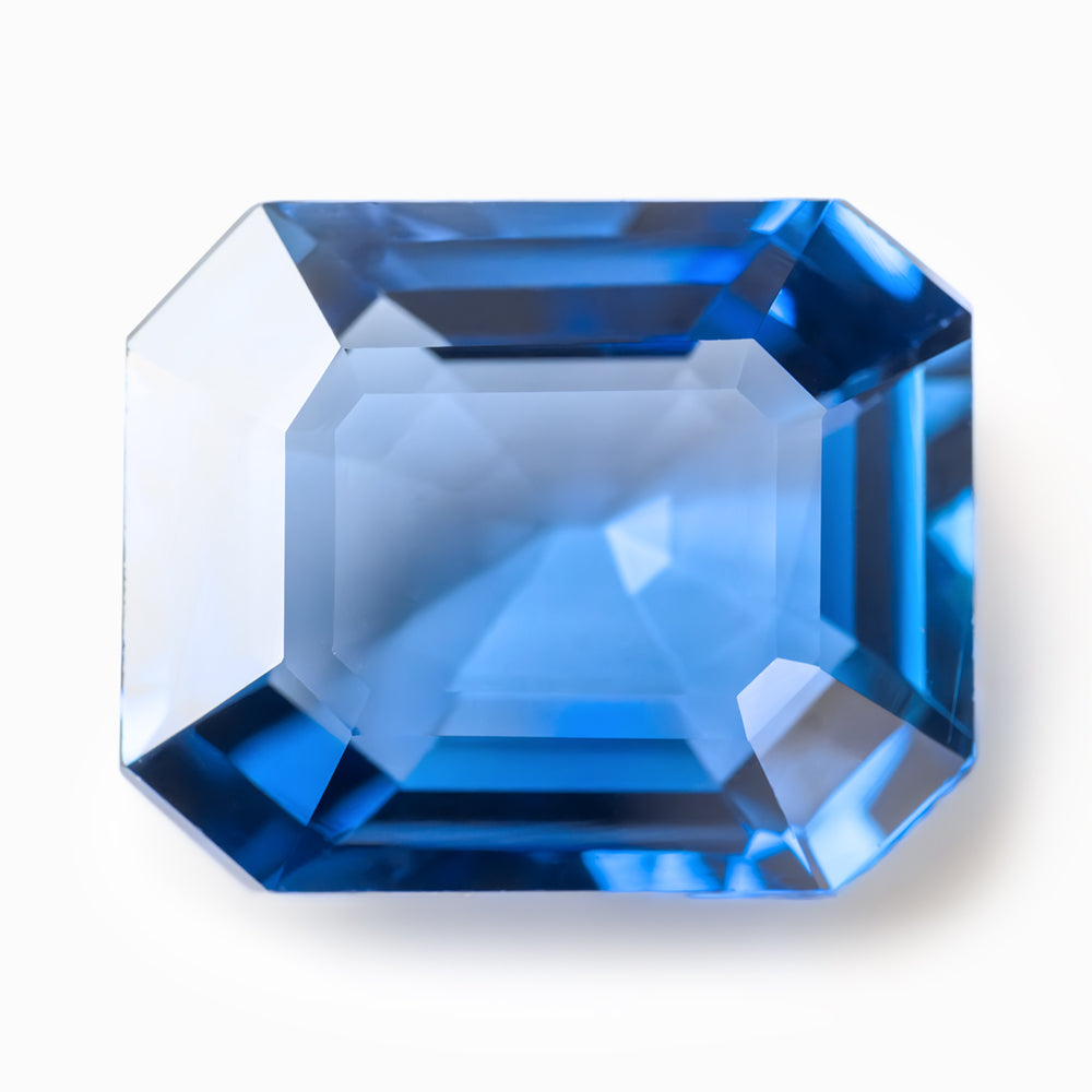 9.91x8.05x3.99mm Octagonal Ceylon Sapphire - 3.41ct (SACE108A)