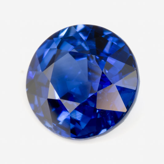 4.98mm Round Ceylon Sapphire Certificated (SACR038)