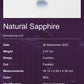 8.14x5.59mm Cushion Ceylon Sapphire - Certificated (SACU005)